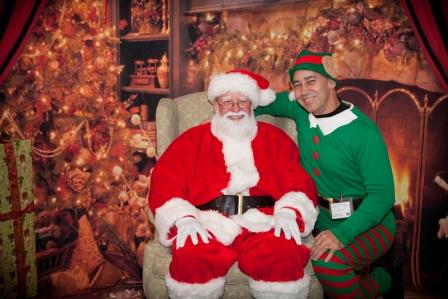 Santa and Elf sitting